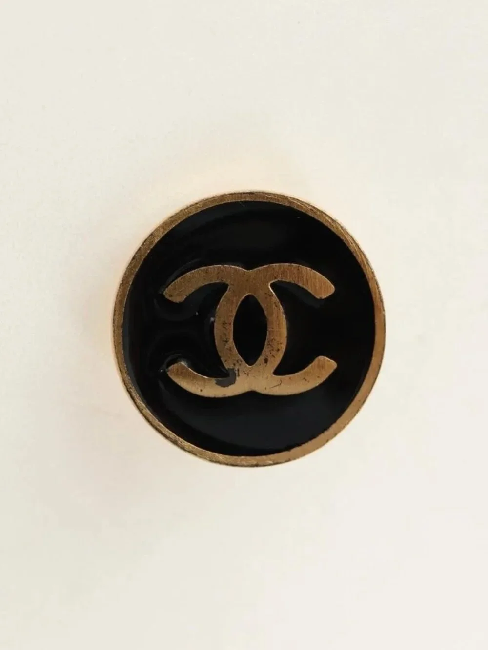 CHANEL Earring metal Gold Tone CC Auth 180939M
